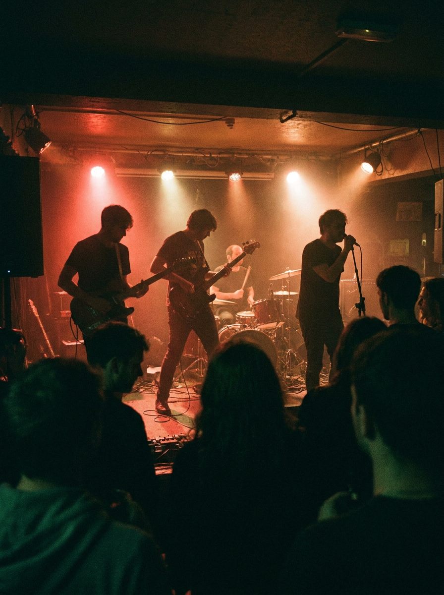 Concert sur la petite scène du pub
